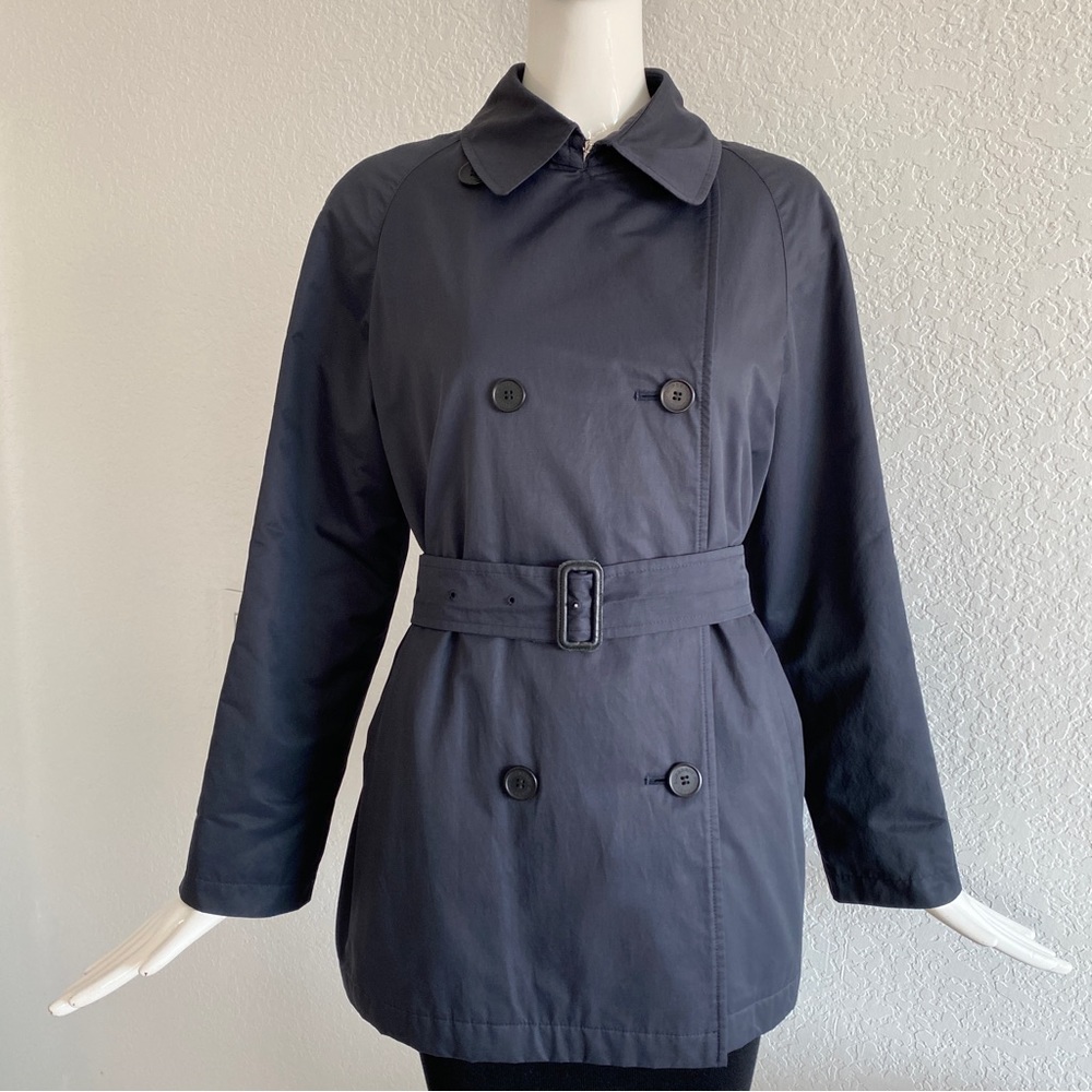 Burberry navy double breasted jacket - Picture 3 of 13